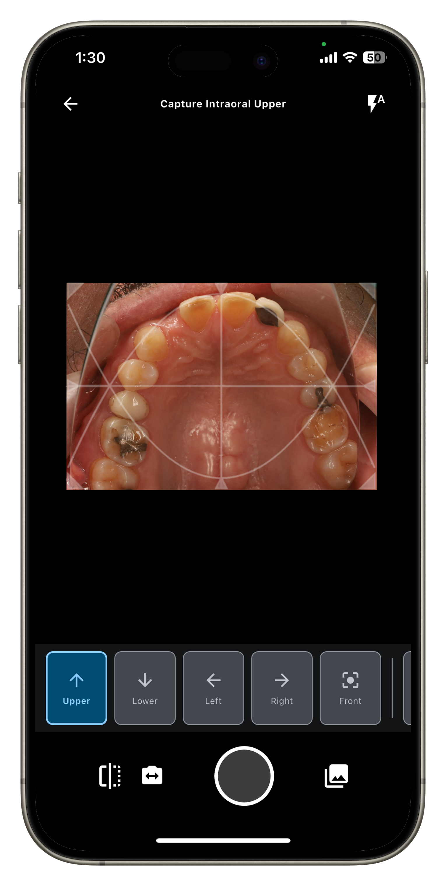 Dentista Photo App Camera Interface